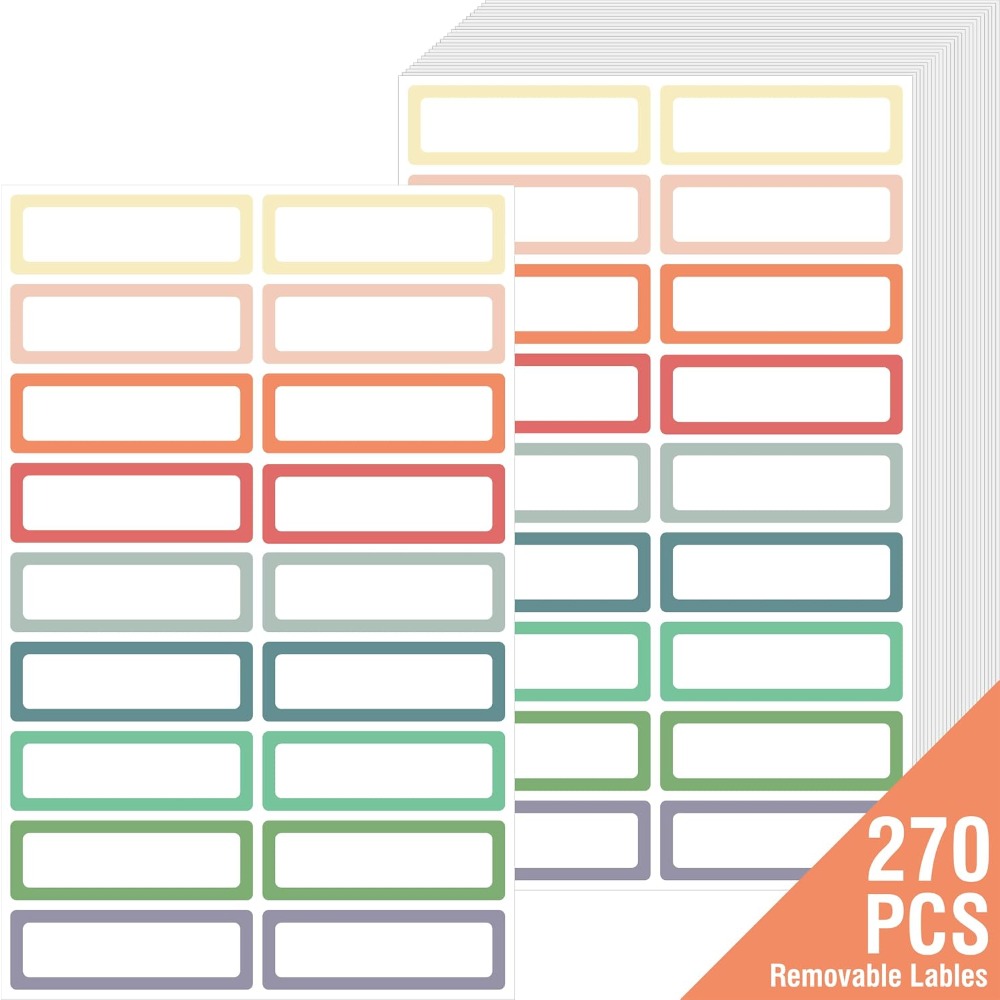 Food Storage And Containers - 270 Pieces Self-Adhesive Removable Labels Stickers