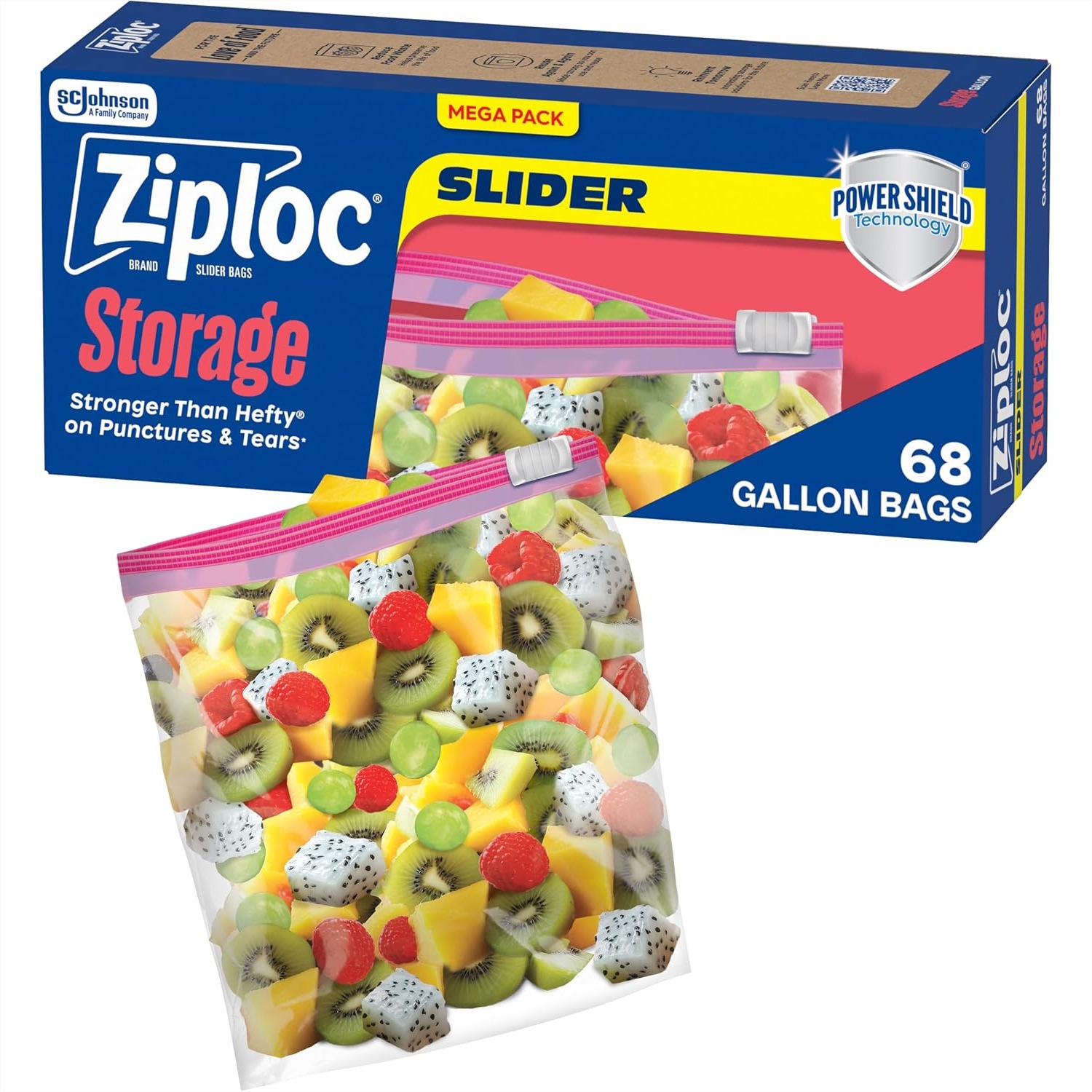 Food Storage Technology - Gallon Food Storage Slider Bags with