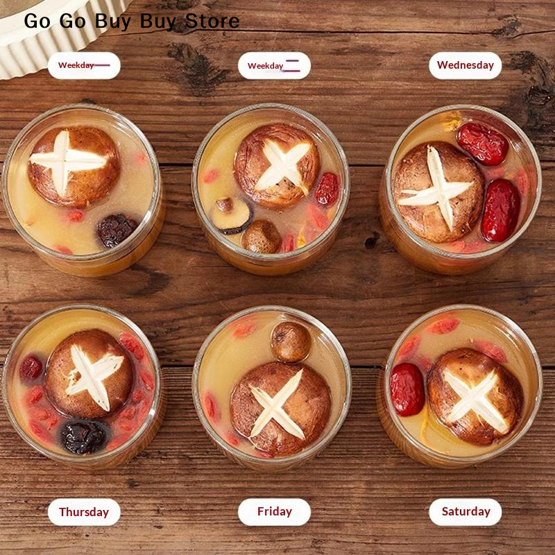 Food Storage Glass Containers - 【ST】1Pc 240/400ML Glass Food Storage Jar