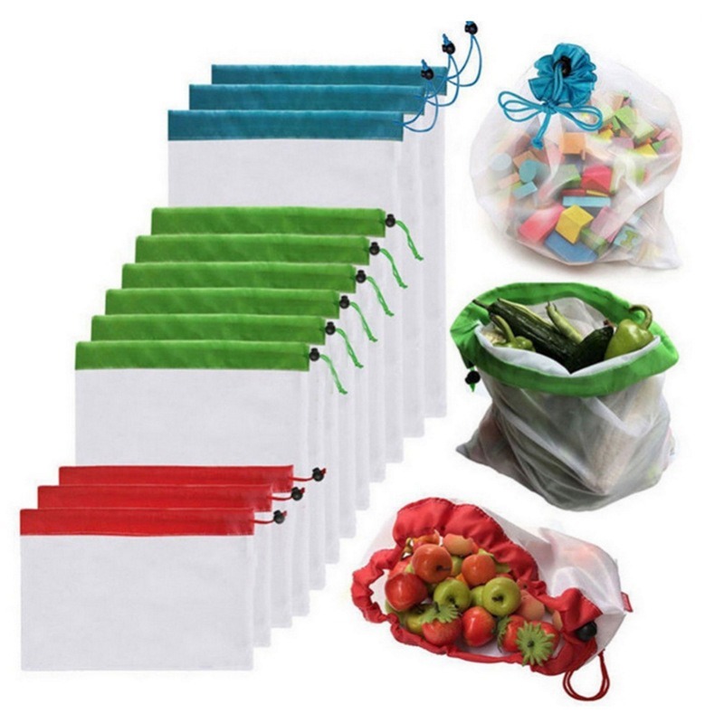 12pcs Refrigerator Keep Fresh  – обзор и цена Produce Bag Reusable Mesh