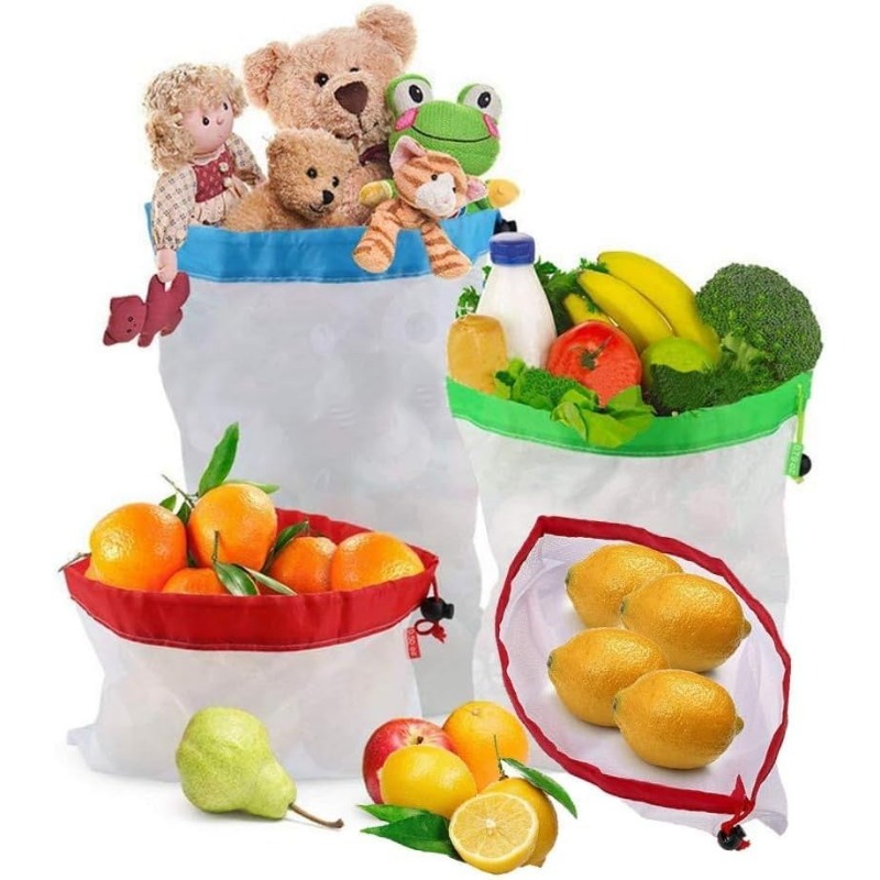 12pcs Refrigerator Keep Fresh  – обзор и цена Produce Bag Reusable Mesh