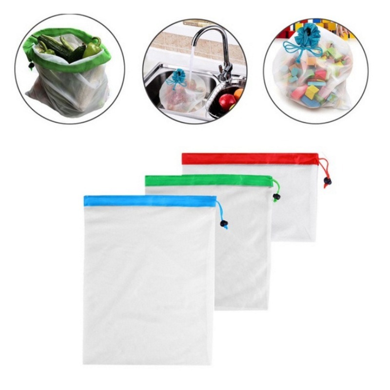 12pcs Refrigerator Keep Fresh  – обзор и цена Produce Bag Reusable Mesh
