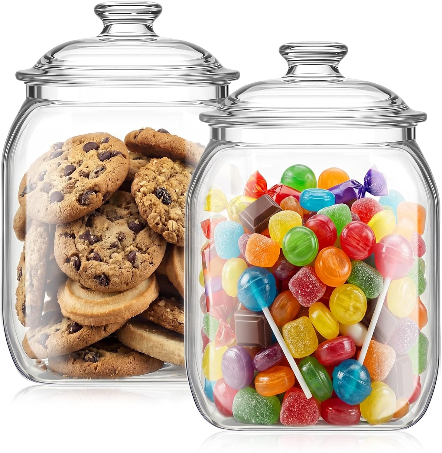 2 Pack Acrylic Cookie Candy Ja – обзор и цена Food Storage Jars With Lids
