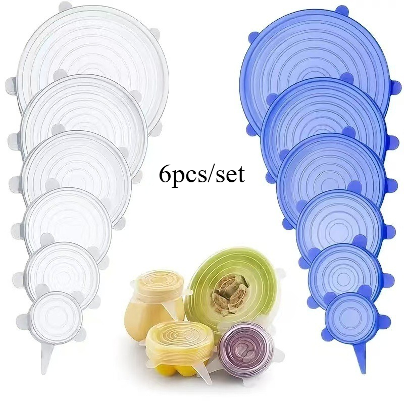 6pcs Reusable Silicone Fresh-K – обзор и цена Silicone Stretch Lid