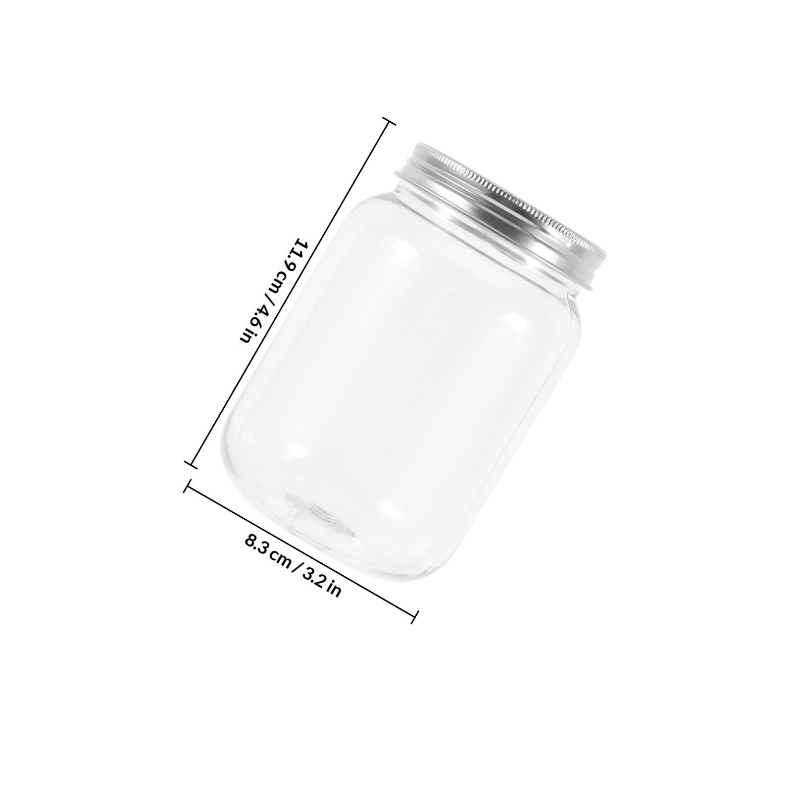4Pcs Clear Plastic Jars with A – обзор и цена Food Storage Jars With Lids