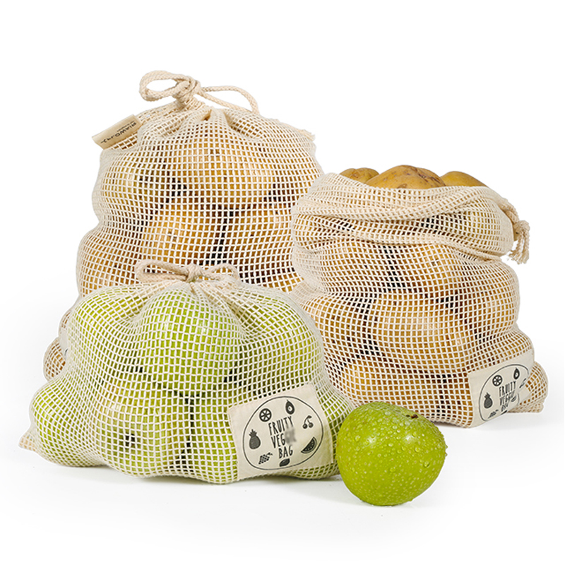 6/10 Packs Organic Cotton Reus – обзор и цена Produce Bag Reusable Mesh