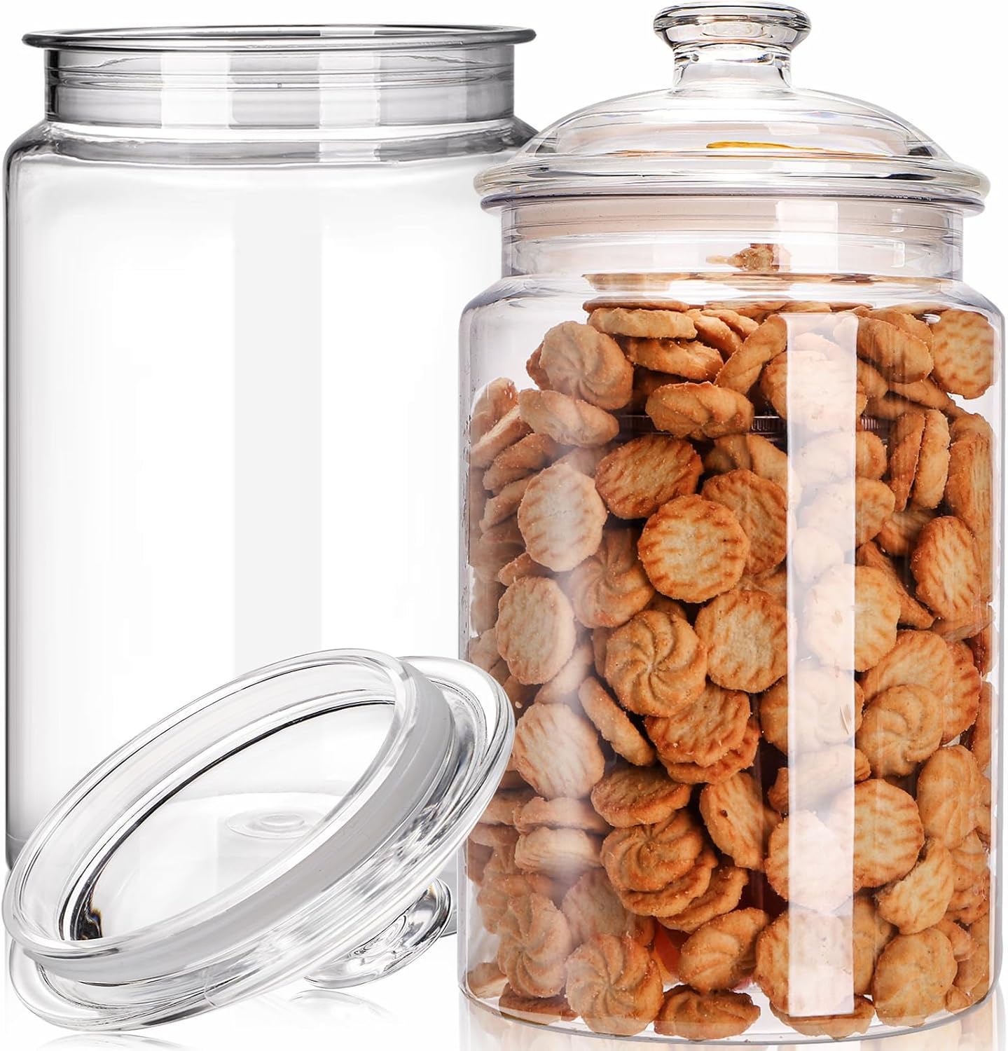 2 Pack 130 oz Large Cookie Jar – обзор и цена Food Storage Jars With Lids