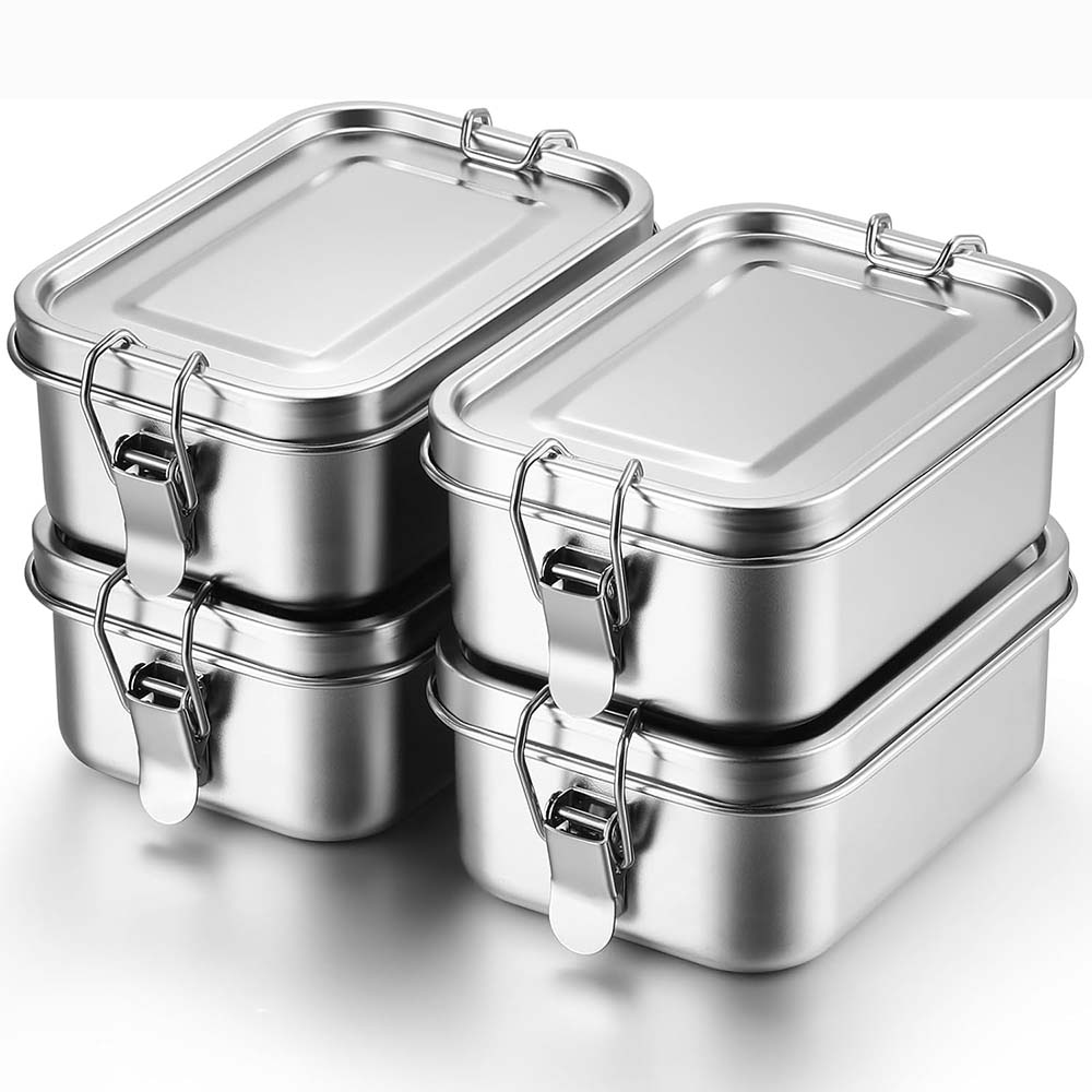 4Pcs Stainless Steel Bento Box – обзор и цена Food Storage Kits