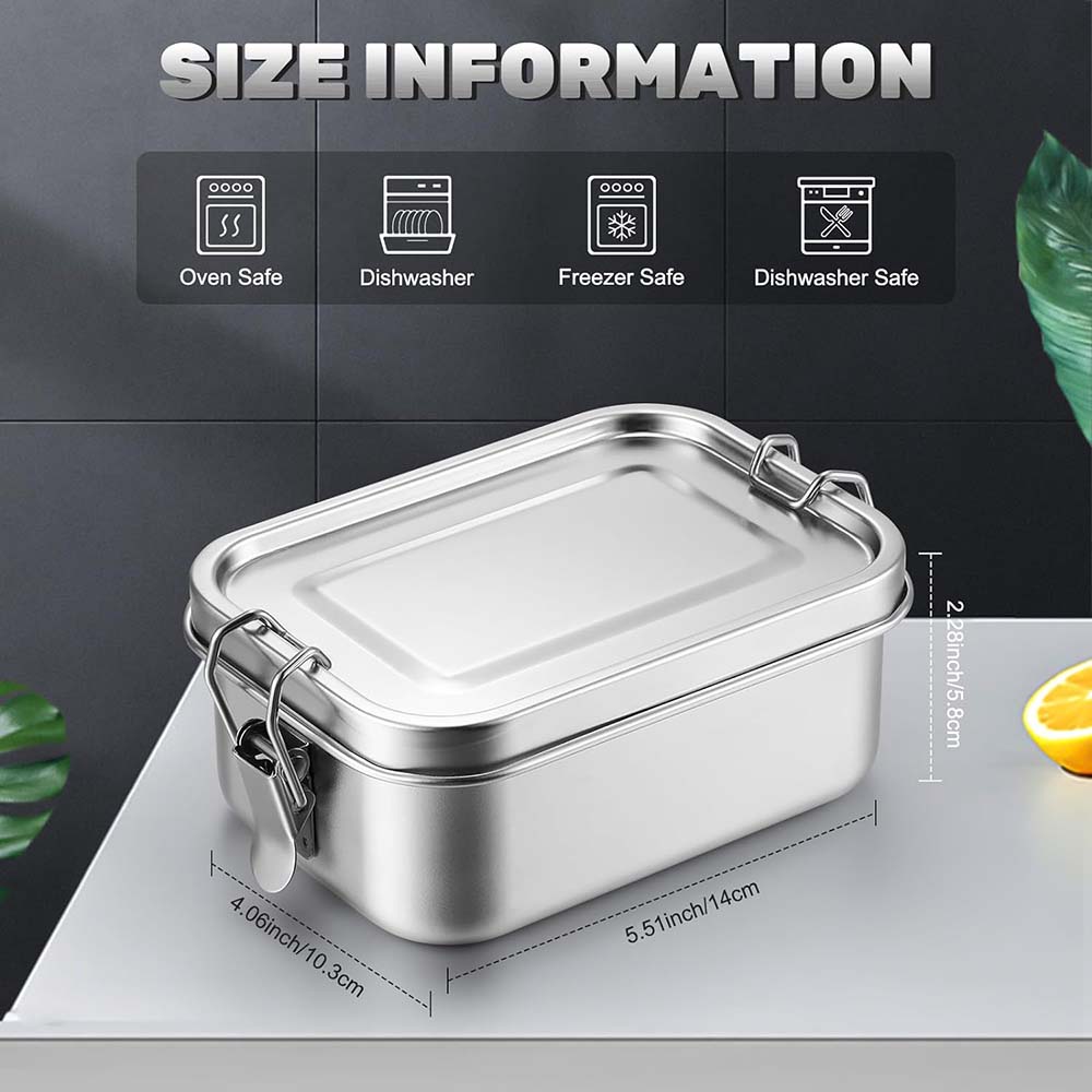 4Pcs Stainless Steel Bento Box – обзор и цена Food Storage Kits