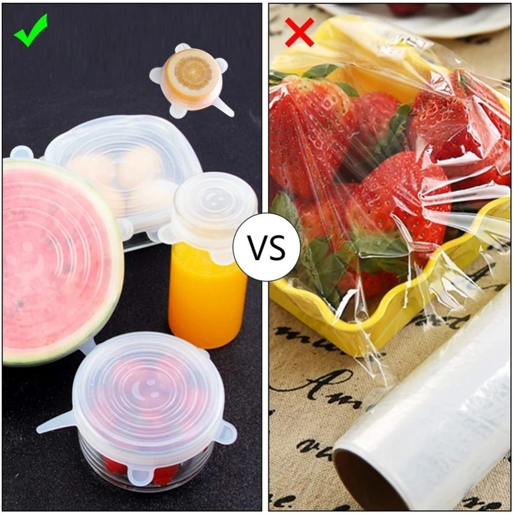 6PCS Useful Reusable Fresh-kee – обзор и цена Silicone Stretch Lid