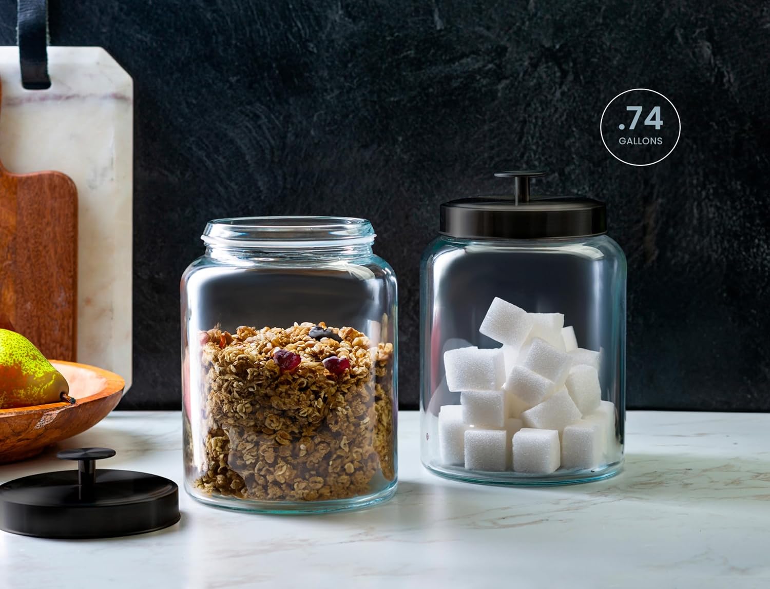 Glass Kitchen Canister Set, Fo – обзор и цена Food Storage Glass Containers