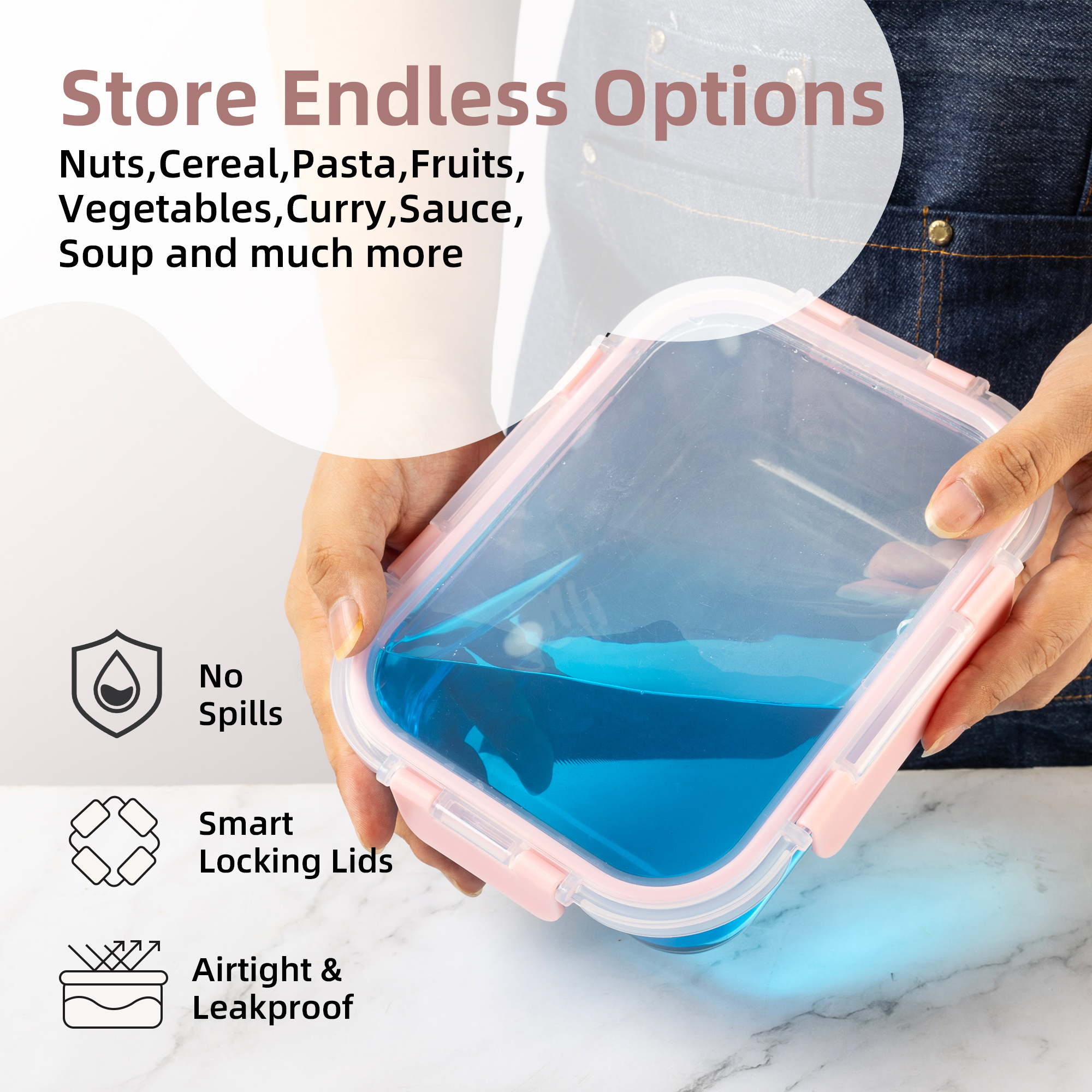 16-Piece Glass Food Storage Co – обзор и цена Food Storage Glass Containers