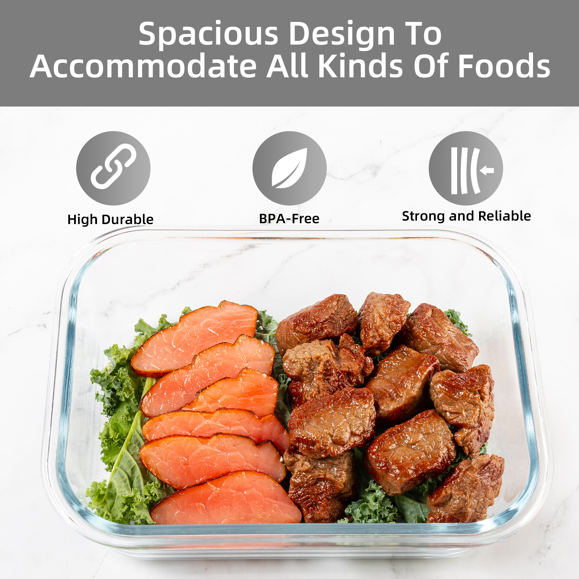 16-Piece Glass Food Storage Co – обзор и цена Food Storage Glass Containers