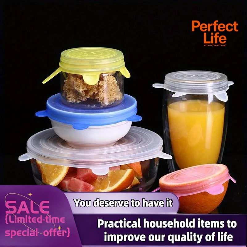 Kitchen Microwave Food Covers  – обзор и цена Silicone Stretch Lid