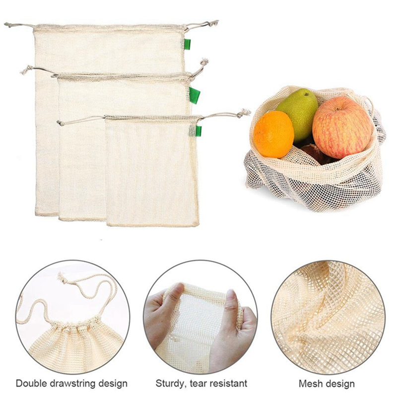 -A23G 9Pcs/Set High Quality Me – обзор и цена Produce Bag Reusable Mesh