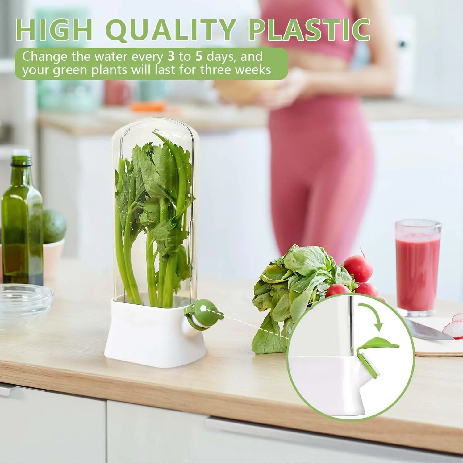 Herb Keeper for Refrigerator K – обзор и цена Herb Keeper Container