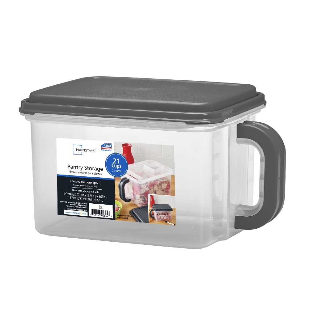 Mainstays Medium Plastic Canis – обзор и цена Food Storage Organization