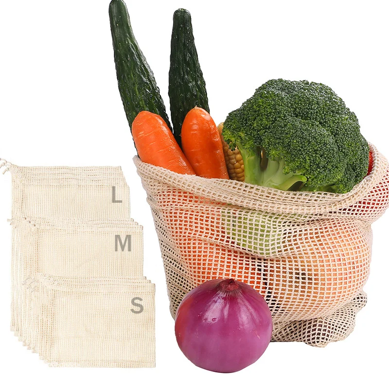 Cotton Mesh Vegetable Bags Pro – обзор и цена Produce Bag Reusable Mesh