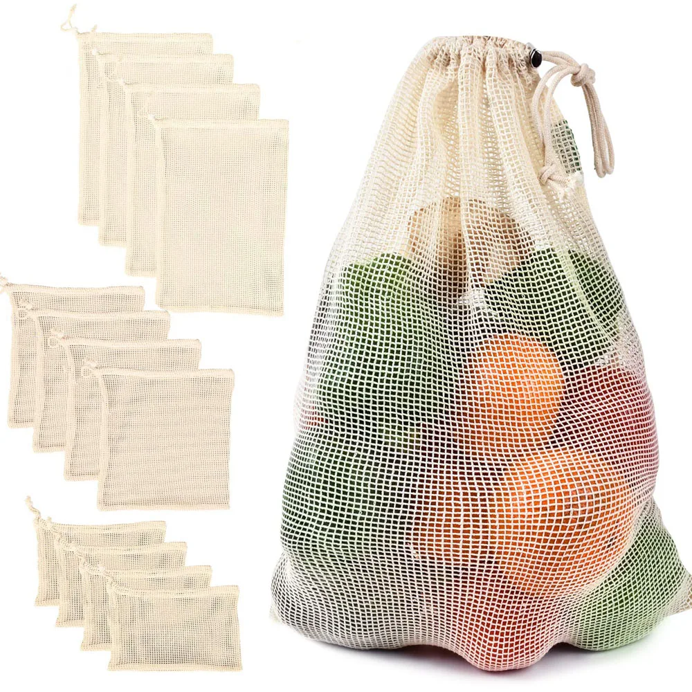 Cotton Mesh Vegetable Bags Pro – обзор и цена Produce Bag Reusable Mesh