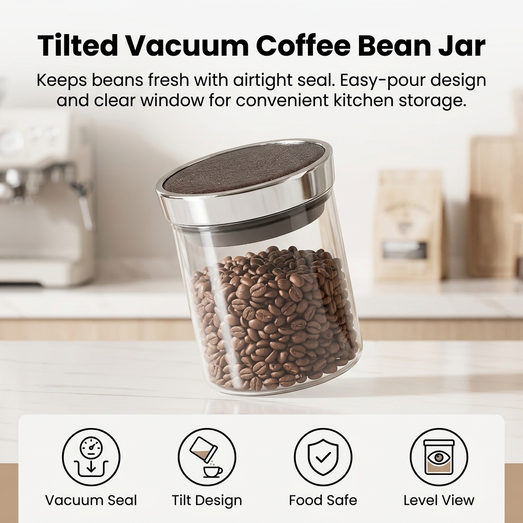 Coffee Bean Storage Jar With V – обзор и цена Food Storage Technology