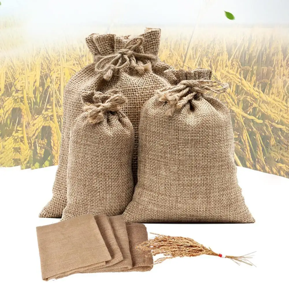 Natural Burlap Sack Jute Potat – обзор и цена Food Storage Roots