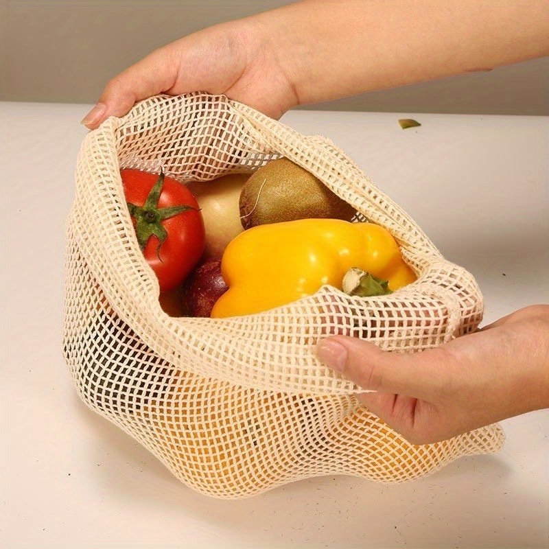 1pc Cotton Mesh Reusable Produ – обзор и цена Produce Bag Reusable Mesh