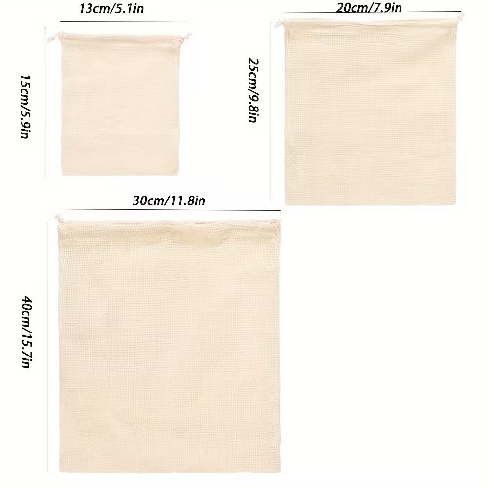 1pc Cotton Mesh Reusable Produ – обзор и цена Produce Bag Reusable Mesh