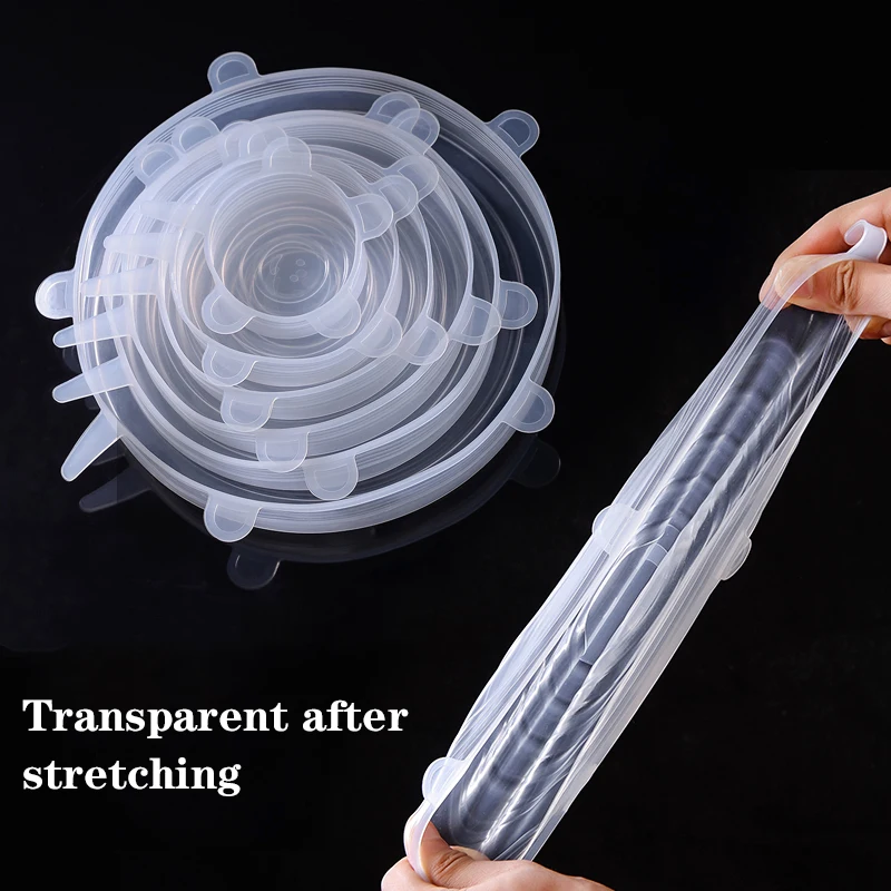6PCS Adaptable Lid Silicone Co – обзор и цена Silicone Stretch Lid