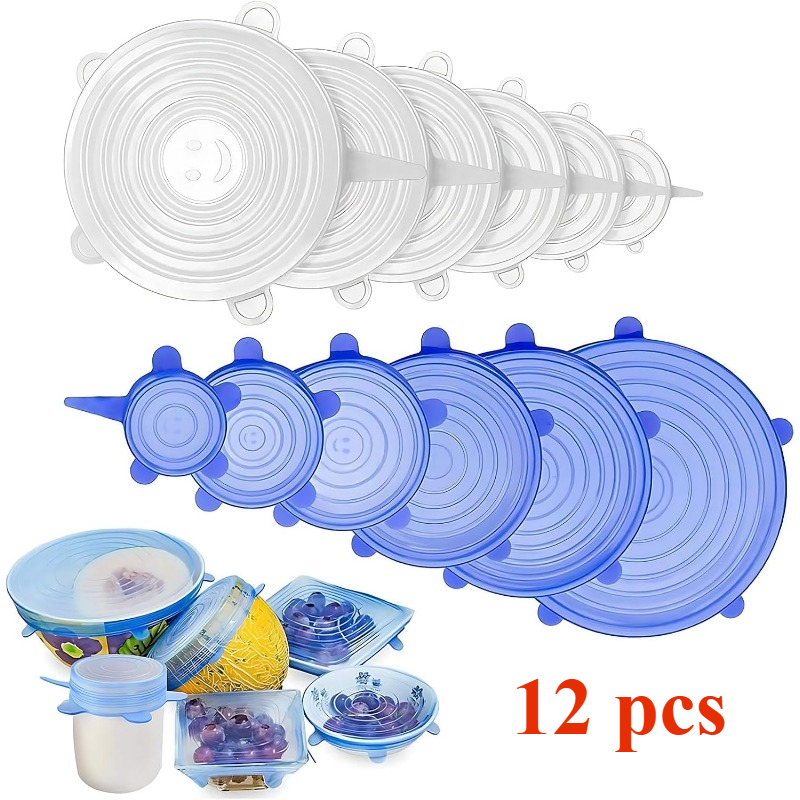 12 Pack Silicone Stretch Lids  – обзор и цена Silicone Stretch Lid