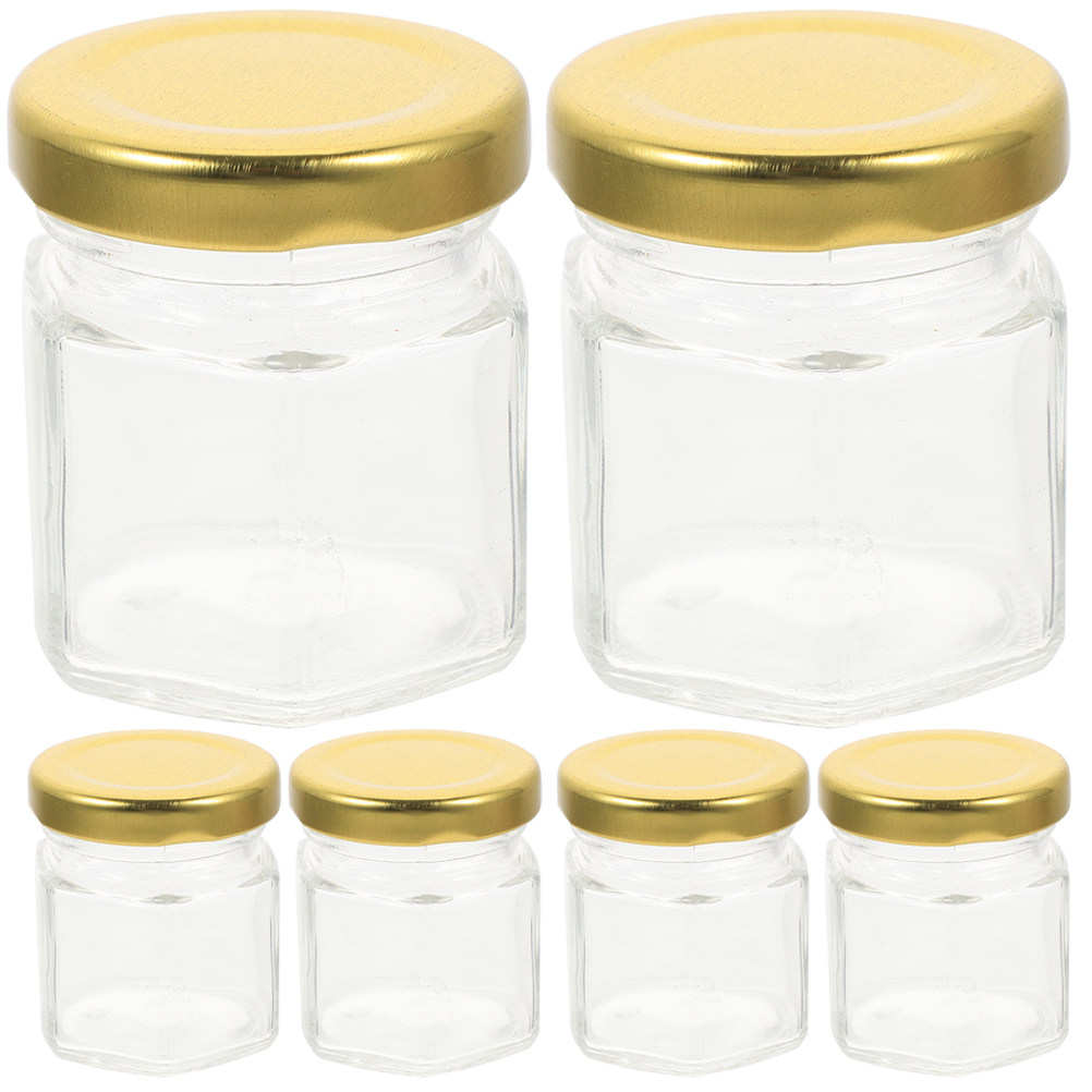 6Pcs Hexagon Shape Glass Jars  – обзор и цена Food Storage Glass Containers