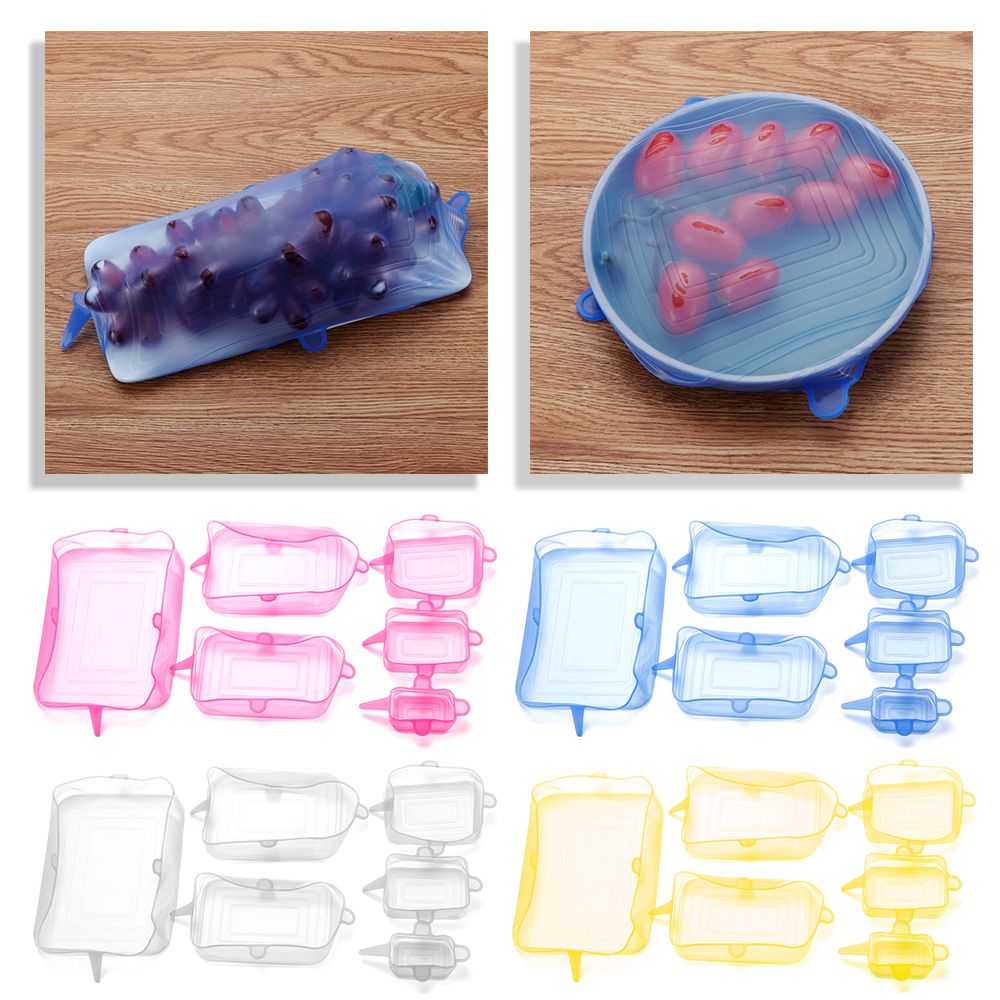 4 Color Kitchen Tools Food Fre – обзор и цена Silicone Stretch Lid