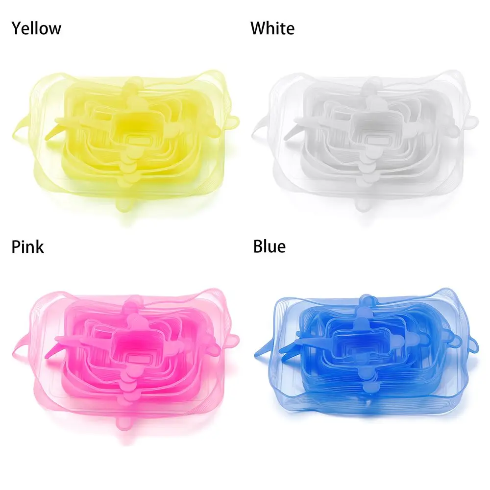 4 Color Kitchen Tools Food Fre – обзор и цена Silicone Stretch Lid