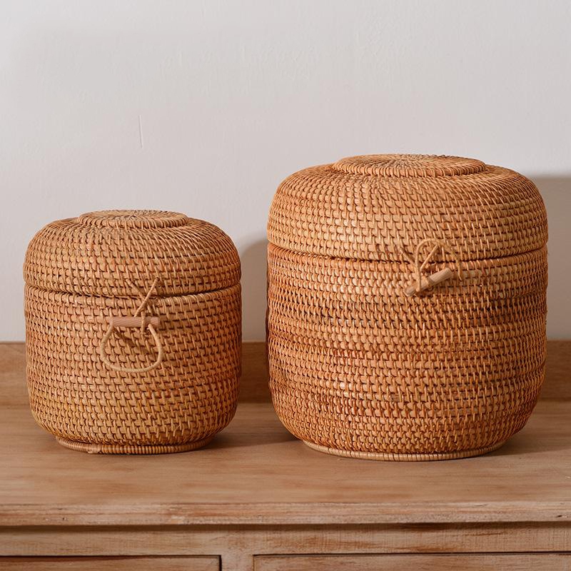 Handwoven Rattan Tea Storage B – обзор и цена Food Storage Organization