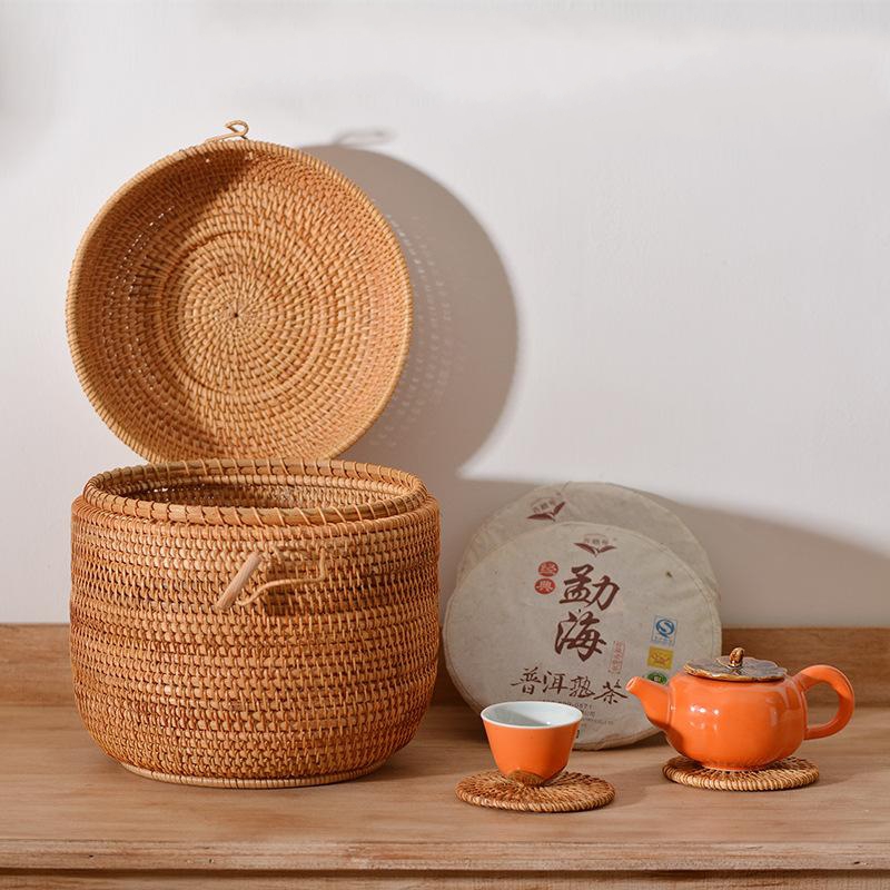 Handwoven Rattan Tea Storage B – обзор и цена Food Storage Organization