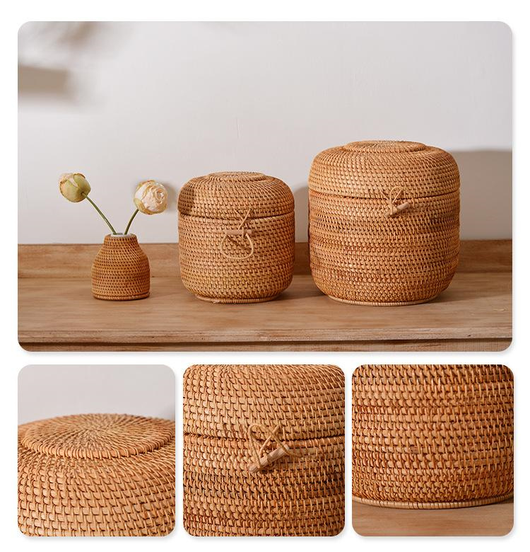 Handwoven Rattan Tea Storage B – обзор и цена Food Storage Organization