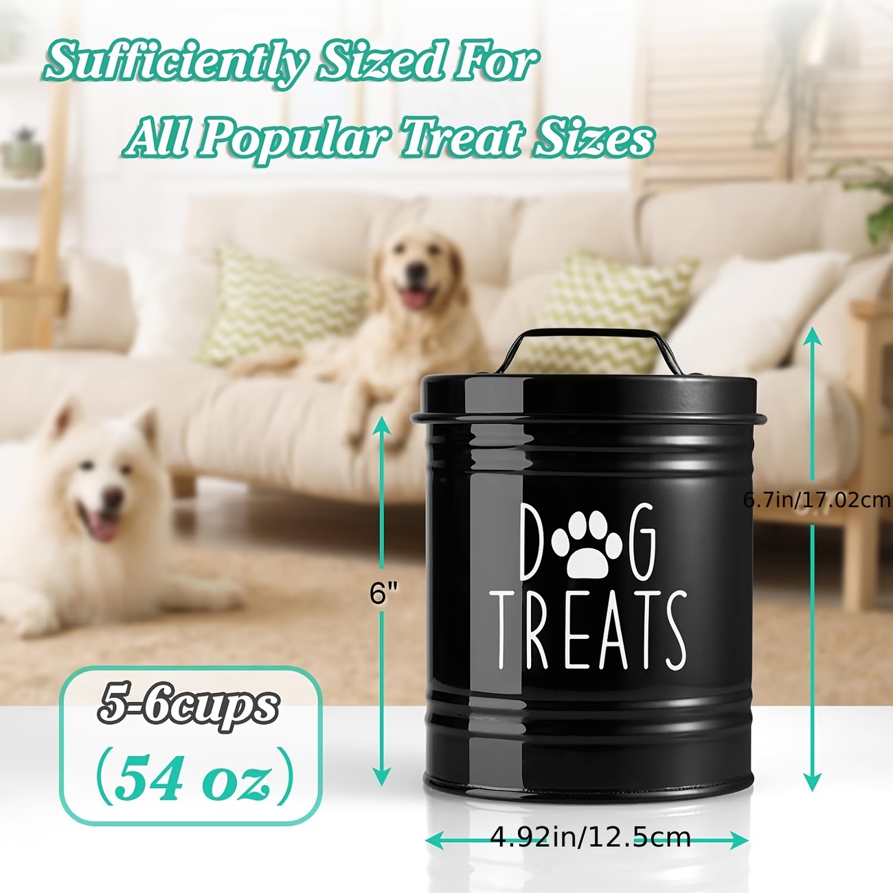 Farmhouse Style Dog Treat Jar, – обзор и цена Food Storage Jars With Lids