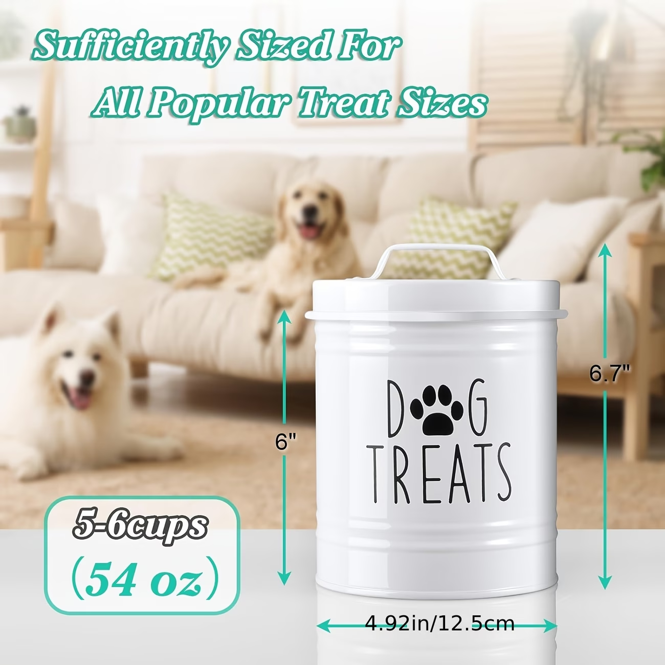Farmhouse Style Dog Treat Jar, – обзор и цена Food Storage Jars With Lids