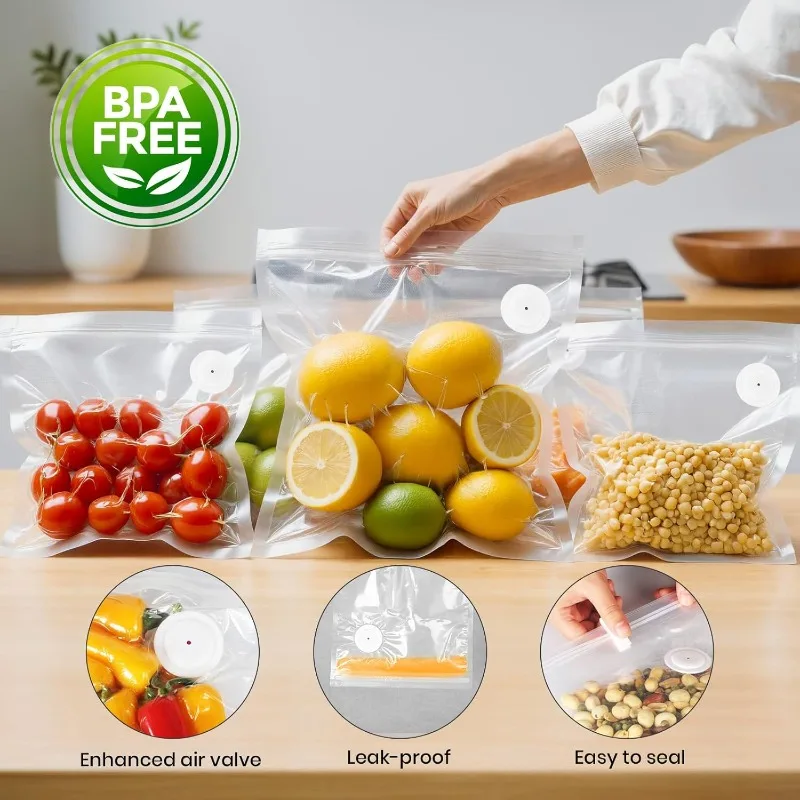 Upgraded Version vacuum food s – обзор и цена Food Storage Zipper