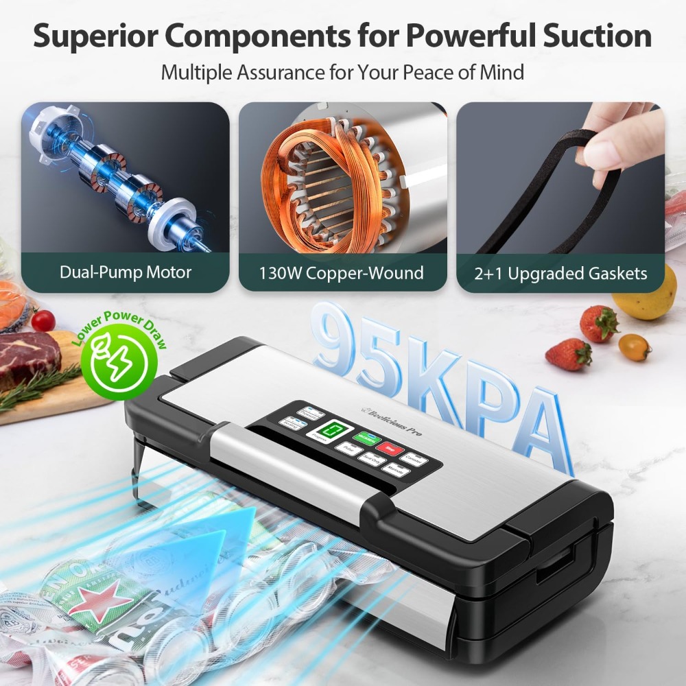 95kPa Vacuum Sealer Machine wi – обзор и цена Food Storage Technology