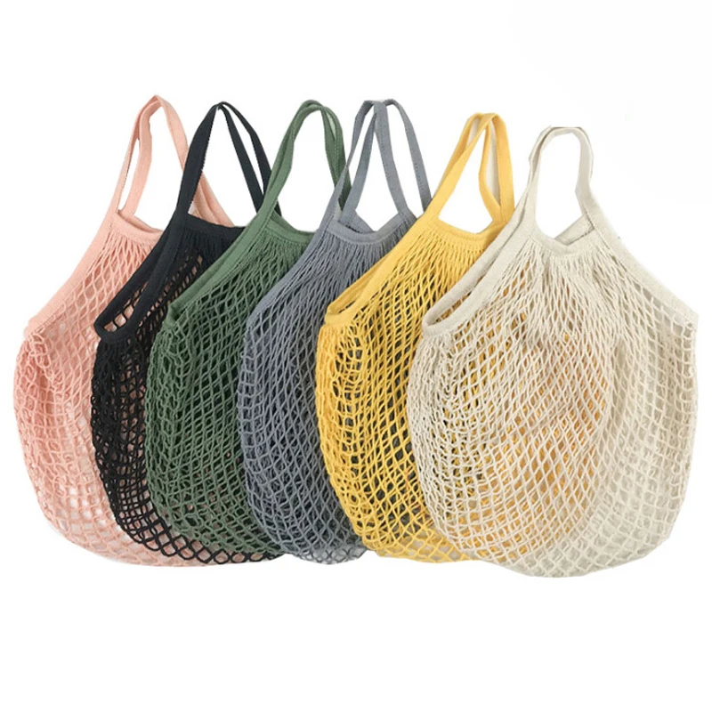Foldable Cotton Mesh Shopping  – обзор и цена Produce Bag Reusable Mesh