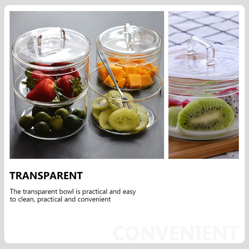 1Set Clear Glass Storage Bowl  – обзор и цена Food Storage Glass Containers