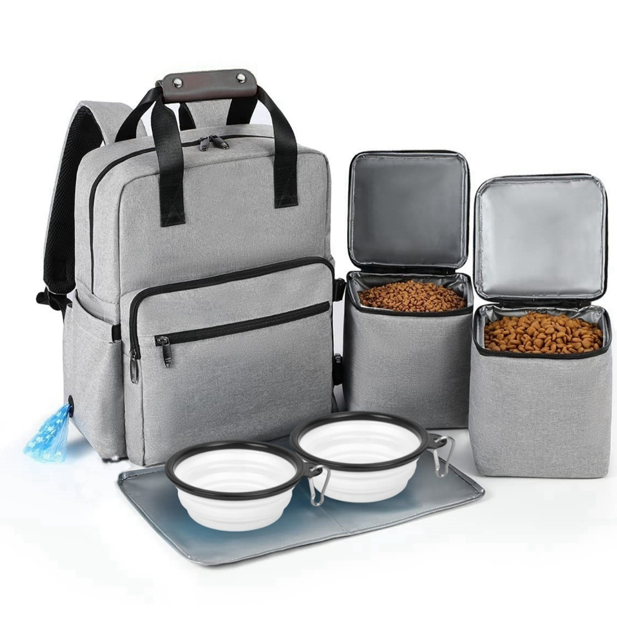 4 Set Dog Travel Bag Multi-Fun – обзор и цена Food Storage Zipper