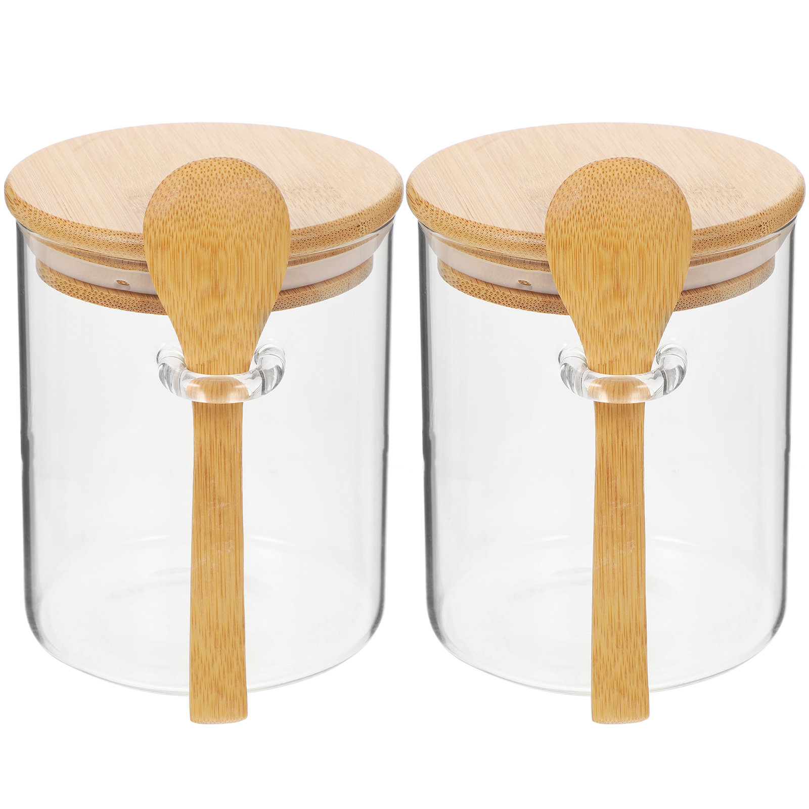 2 Pcs Flour Sugar Storage Cont – обзор и цена Food Storage Glass Containers