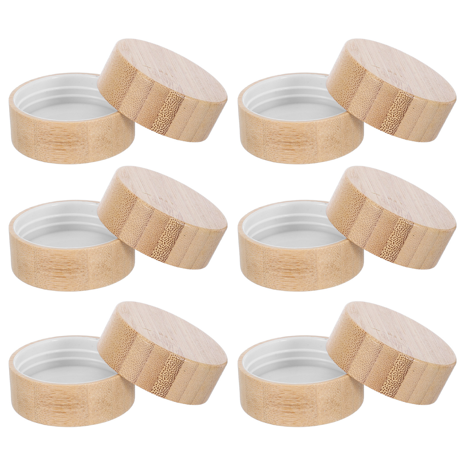 12 Pcs Natural Bamboo Lids Reu – обзор и цена Food Storage Jars With Lids