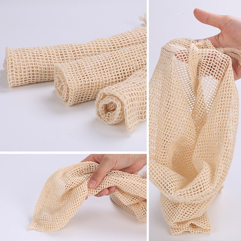 3pcs Reusable Cotton Mesh Prod – обзор и цена Produce Bag Reusable Mesh