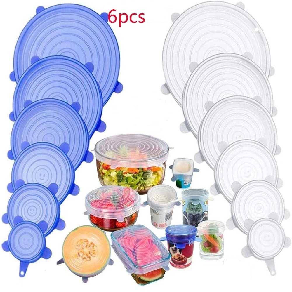 6PCS Useful Reusable Fresh-kee – обзор и цена Silicone Stretch Lid