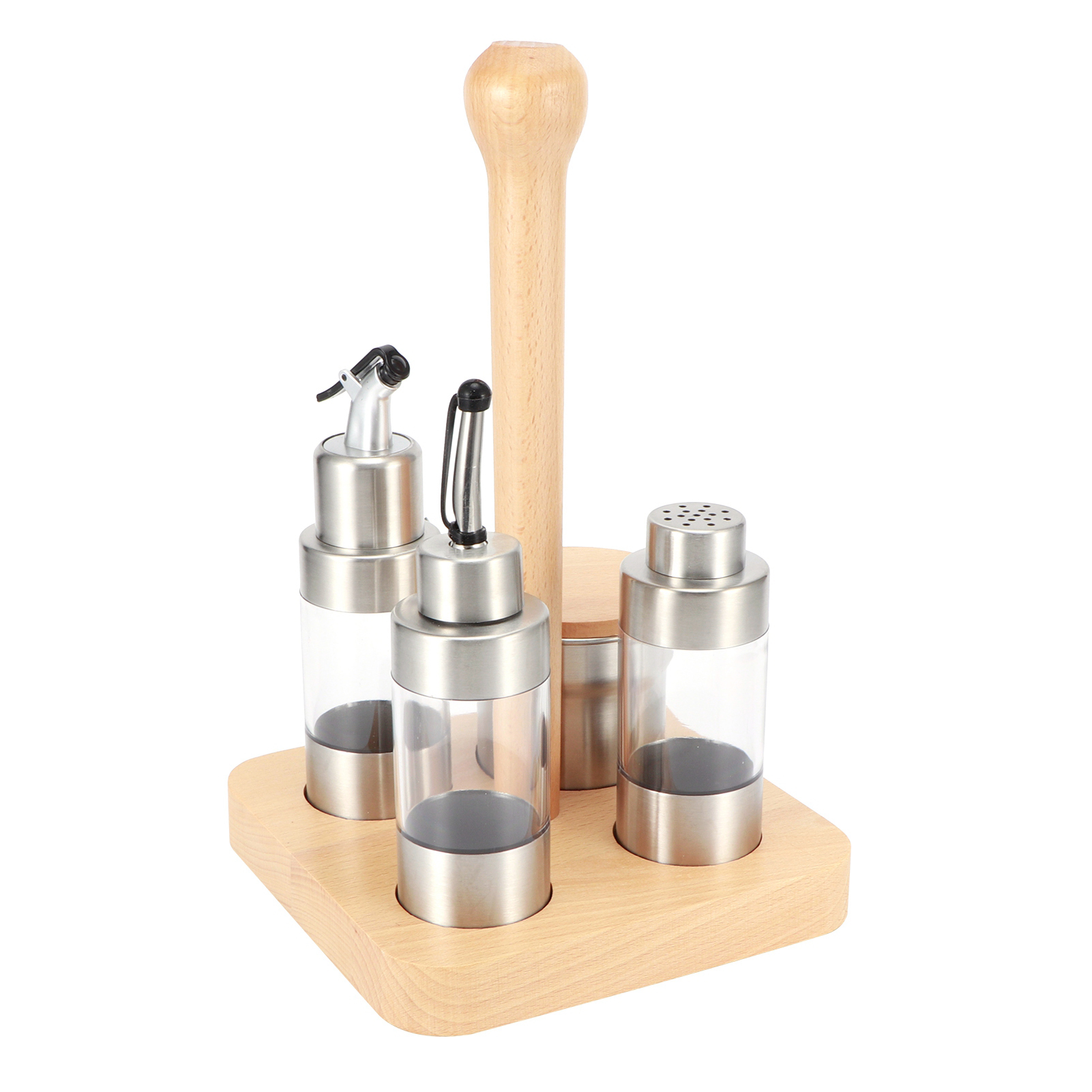 Wood Condiment Set Multi‑Funct – обзор и цена Herb Keeper Container