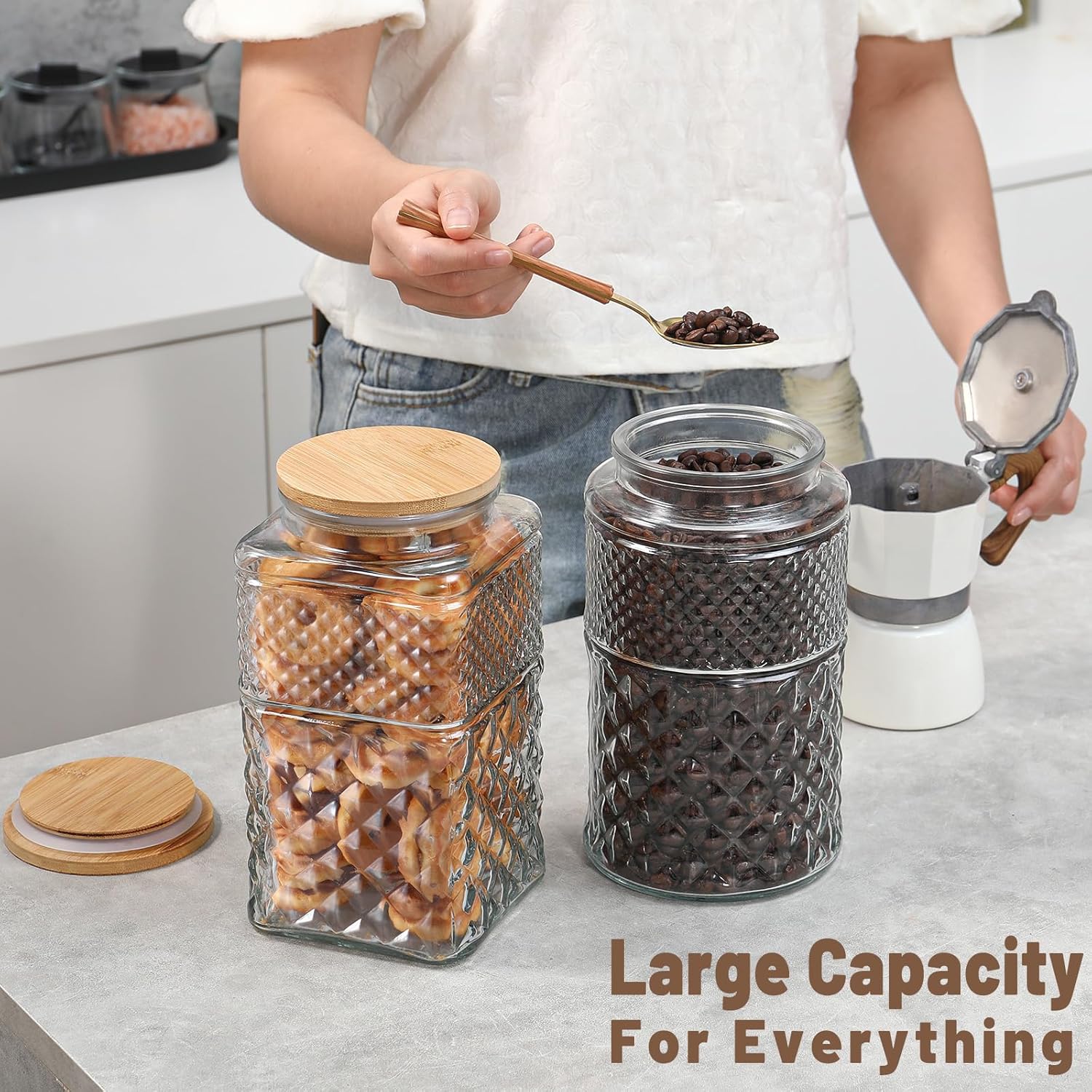 0.7Gallon/2600ml Glass Cookie  – обзор и цена Food Storage Glass Containers