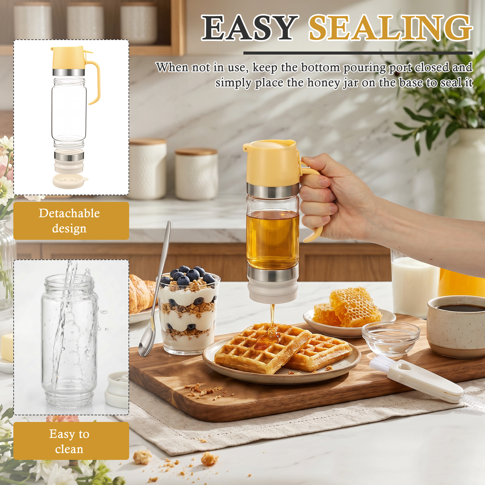 300ML/350ML Honey Dispenser Pr – обзор и цена Herb Keeper Container