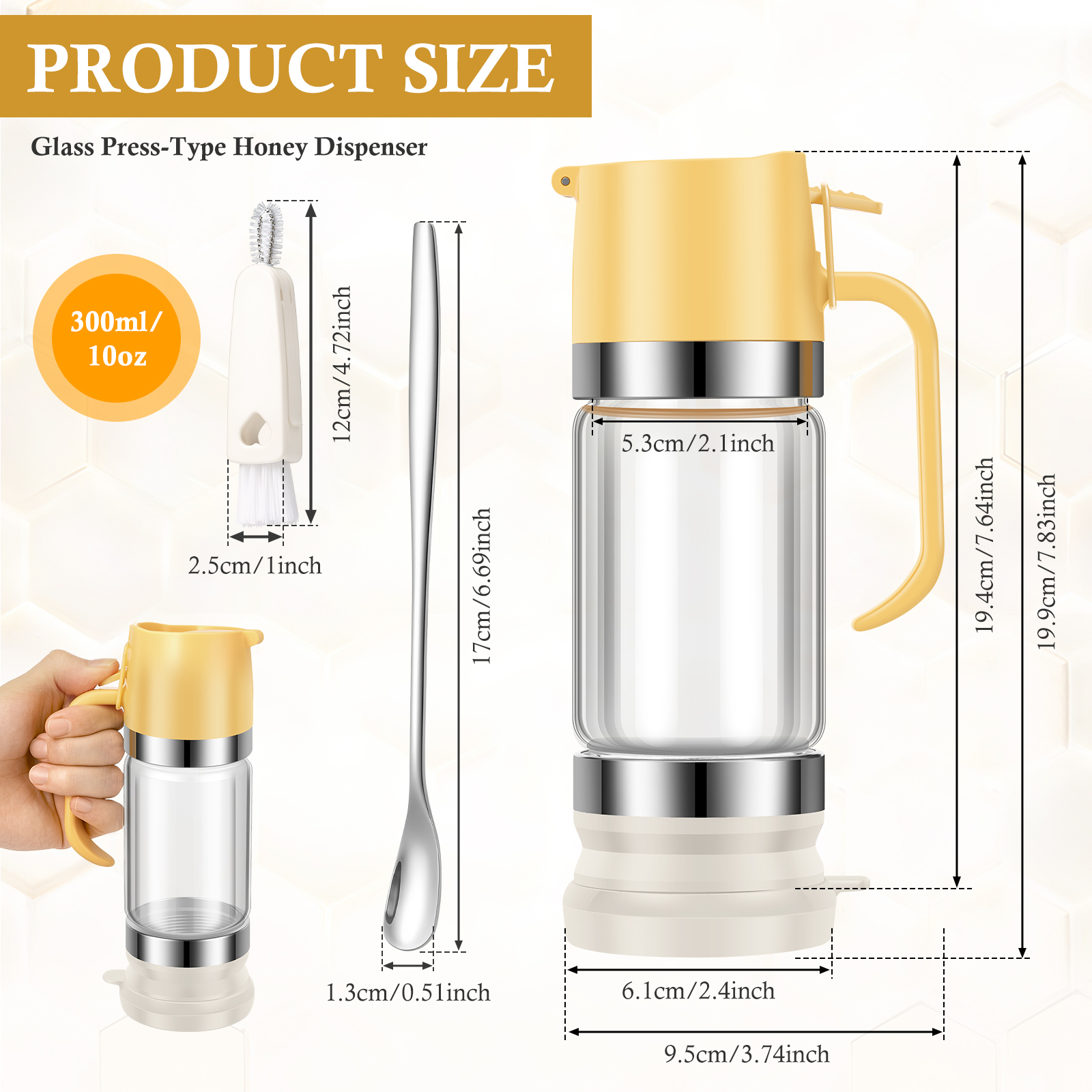 300ML/350ML Honey Dispenser Pr – обзор и цена Herb Keeper Container